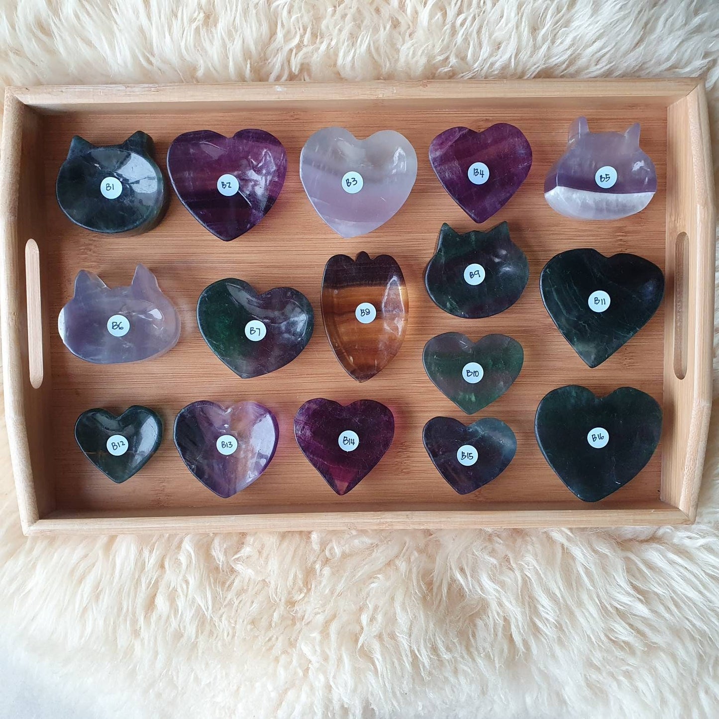 Cute Fluorite Crystal Bowls for decoration (B15)