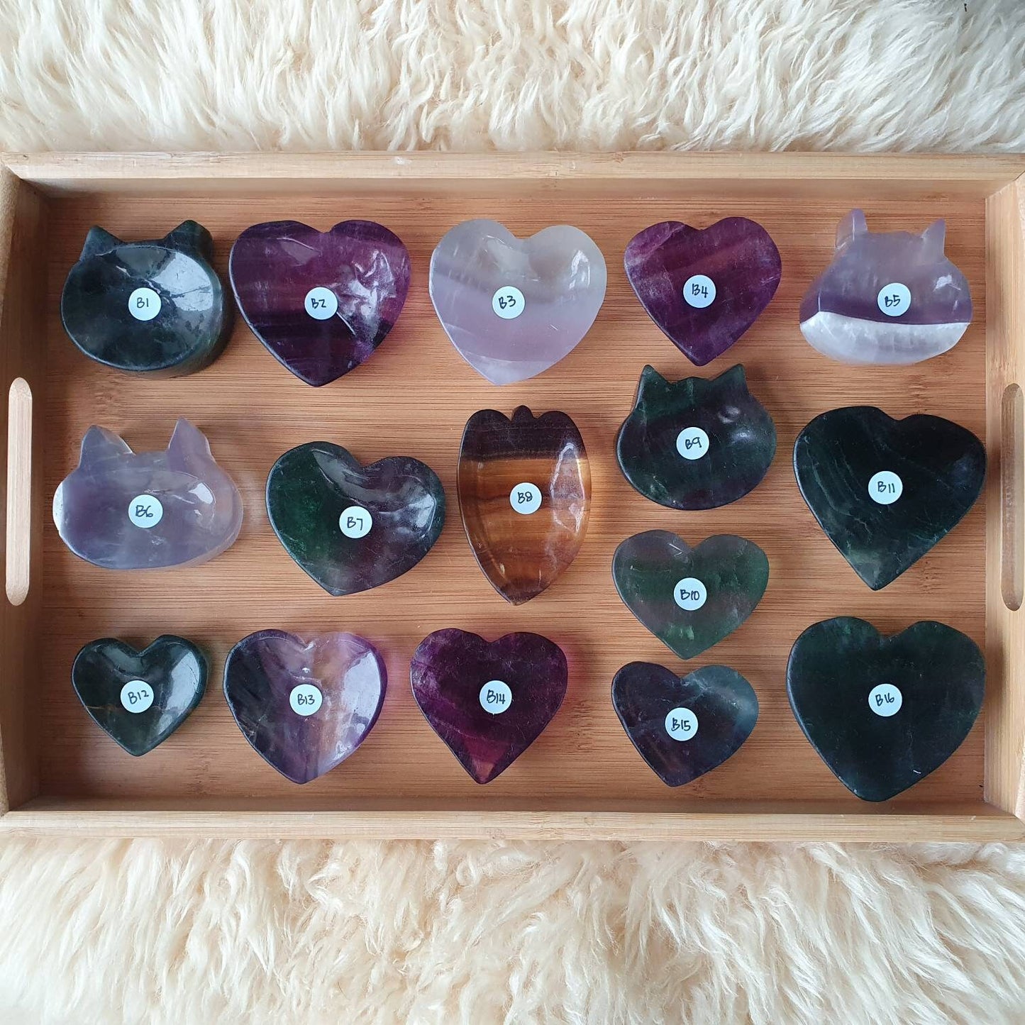 Cute Fluorite Crystal Bowls for decoration (B16)