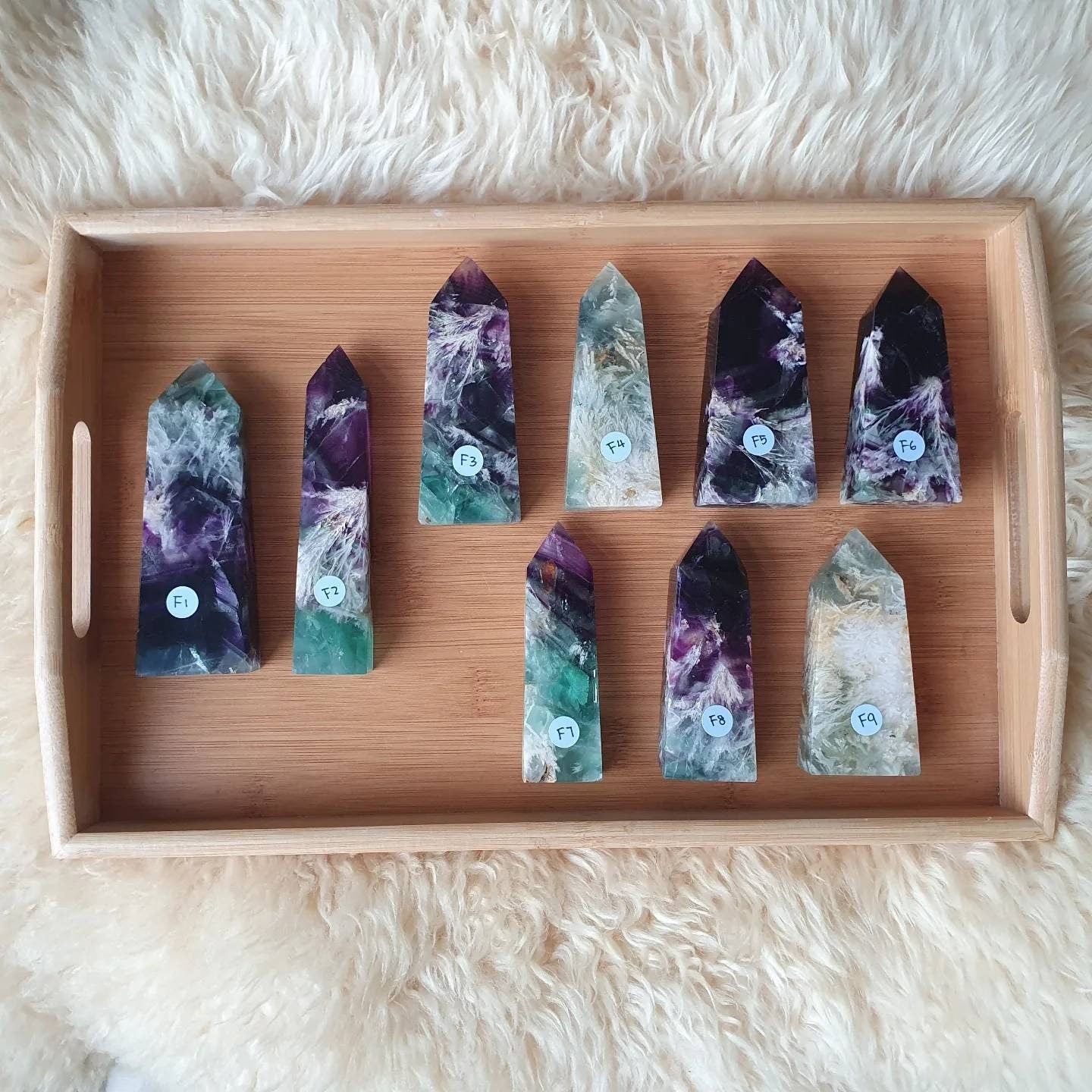 Beautiful Fluorite Crystal Tower
