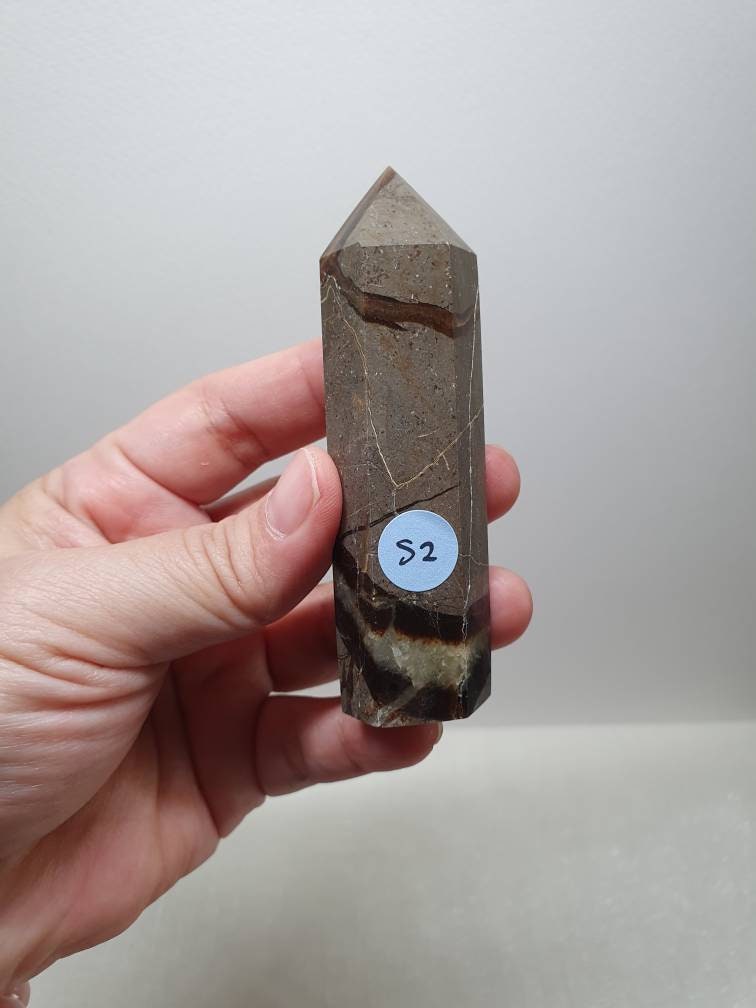 Natural Septarian Crystal Tower