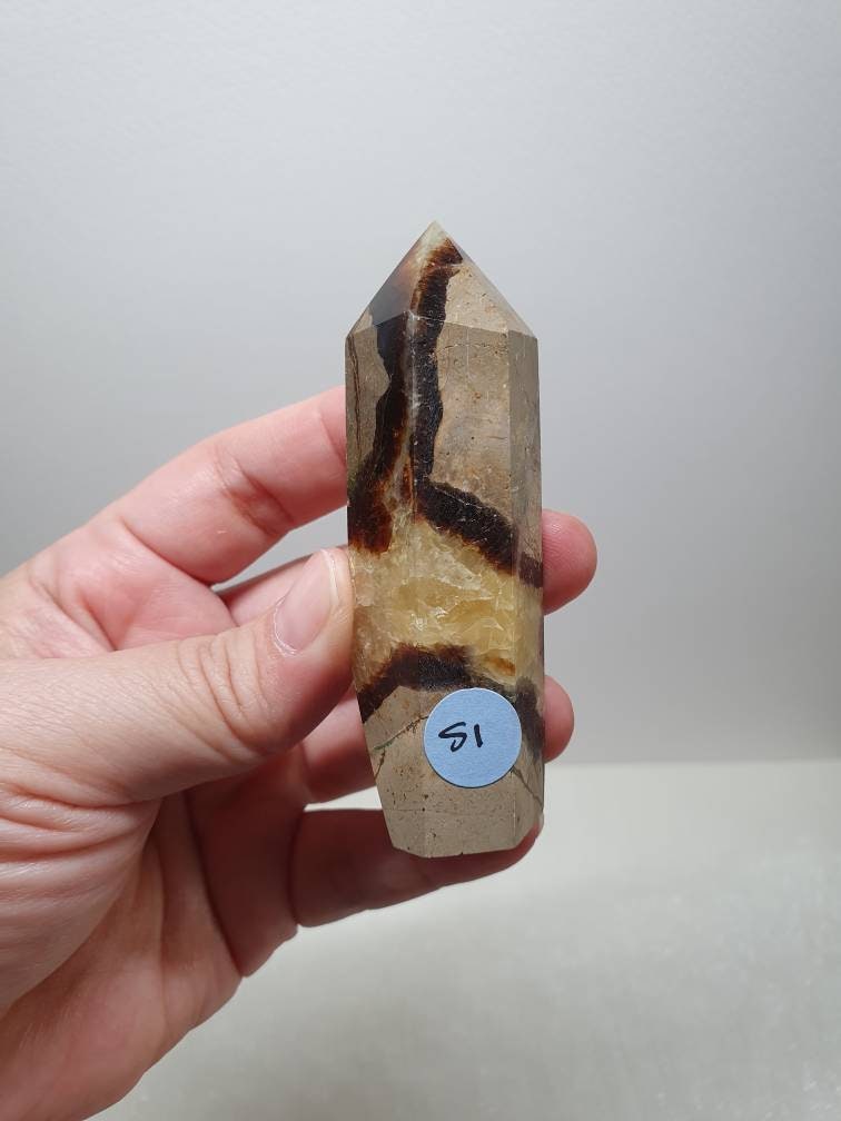 Natural Septarian Crystal Tower