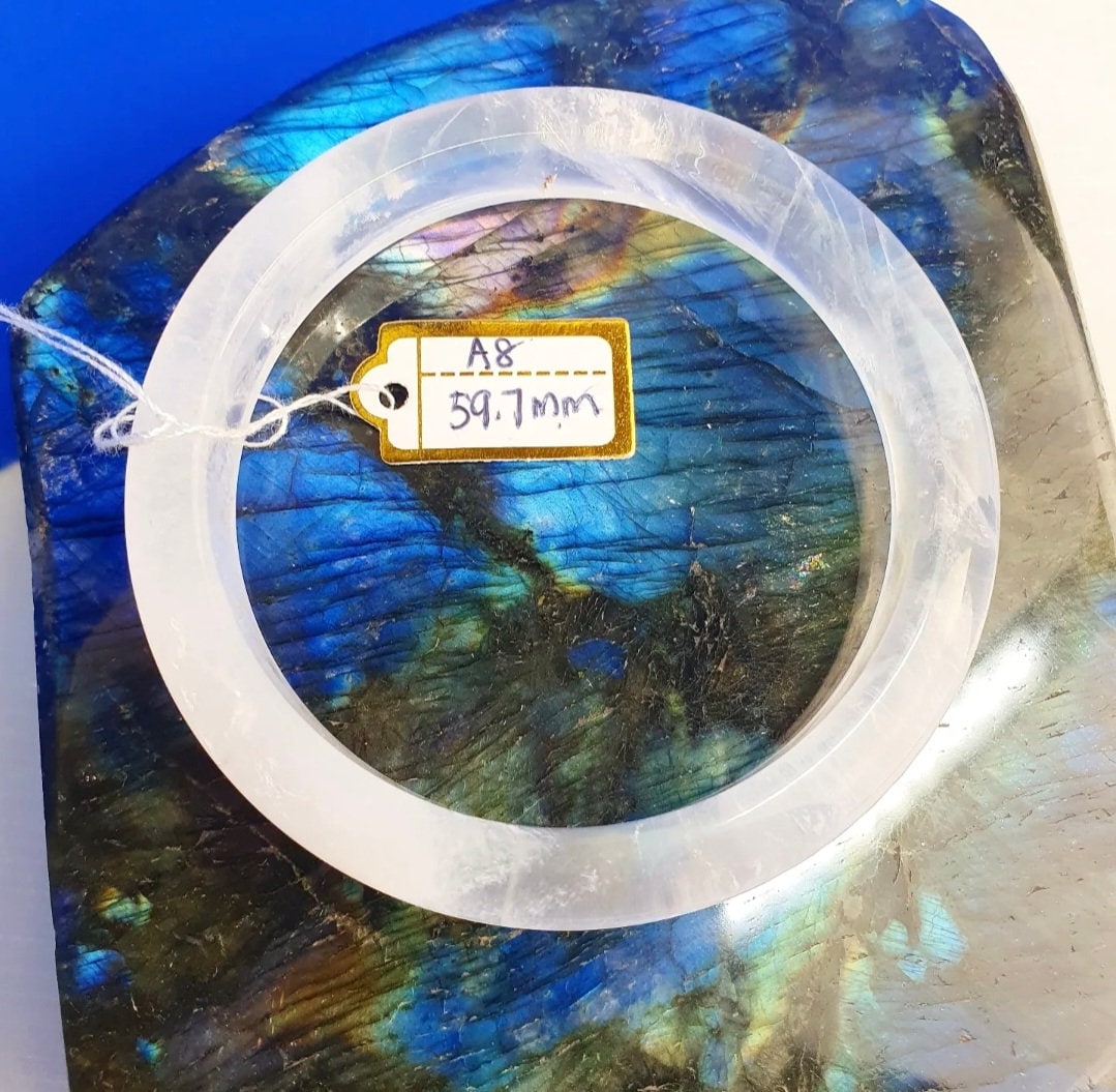 Clear Quartz Bangle A8 59.7mm